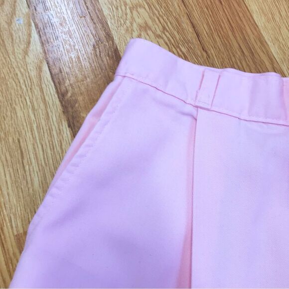 VINTAGE 80s 90s Pastel Pink Pleated High Waist Shorts Retro Preppy Size‎ 0 2 - Picture 4 of 8